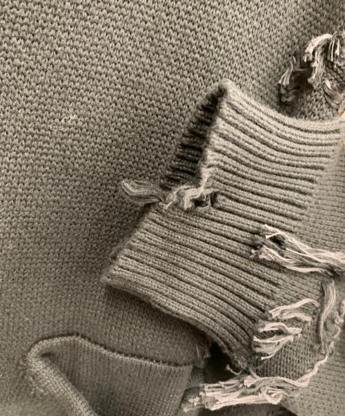 DANKE SCHON（ダンケ シェーン）DANKE SCHON (ダンケ シェーン) ダメージニットカーディガン ブラック サイズ:Fの古着・服飾アイテム