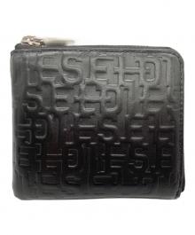 DIESEL（ディーゼル）の古着「L字型ファスナーウォレット」｜ブラック
