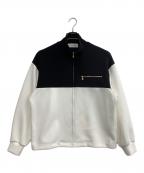 CULLNIクルニ）の古着「ジップジャケット」｜ブラック×ホワイト