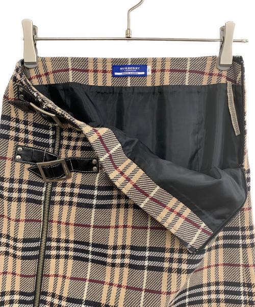 BURBERRY BLUE LABEL（バーバリー ブルー レーベル）BURBERRY BLUE LABEL (バーバリーロンドンブルーレーベル) チェックスカート ベージュ サイズ:UK36の古着・服飾アイテム
