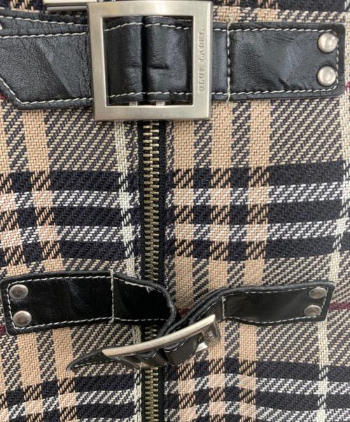 BURBERRY BLUE LABEL（バーバリー ブルー レーベル）BURBERRY BLUE LABEL (バーバリーロンドンブルーレーベル) チェックスカート ベージュ サイズ:UK36の古着・服飾アイテム
