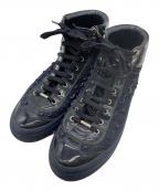 JIMMY CHOOジミーチュウ）の古着「ハイカットスニーカー」｜ネイビー