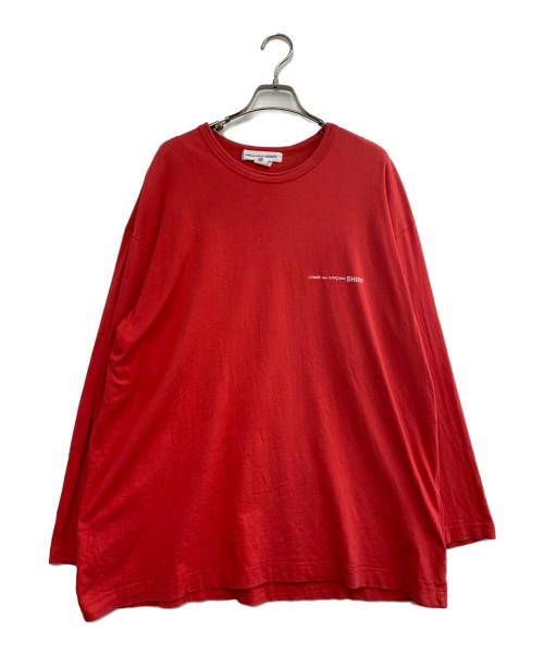 COMME des GARCONS SHIRT（コムデギャルソンシャツ）COMME des GARCONS SHIRT (コムデギャルソンシャツ) 長袖カットソー レッド サイズ:Mの古着・服飾アイテム