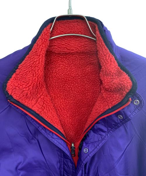 Patagonia（パタゴニア）Patagonia (パタゴニア) リバーシブルフリースジャケット レッド×パープル サイズ:Lの古着・服飾アイテム