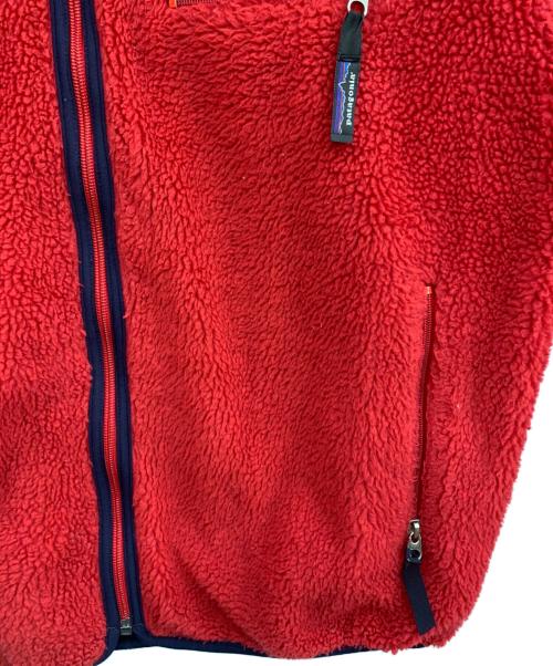 Patagonia（パタゴニア）Patagonia (パタゴニア) リバーシブルフリースジャケット レッド×パープル サイズ:Lの古着・服飾アイテム