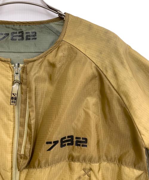 782 Gear（782 Gear）782 Gear (782 Gear) リバーシブルナイロンジャケット ブラウン×ベージュ サイズ:Mの古着・服飾アイテム