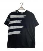 Yohji Yamamoto pour hommeヨウジヤマモト プールオム）の古着「半袖カットソー」｜ブラック×ホワイト