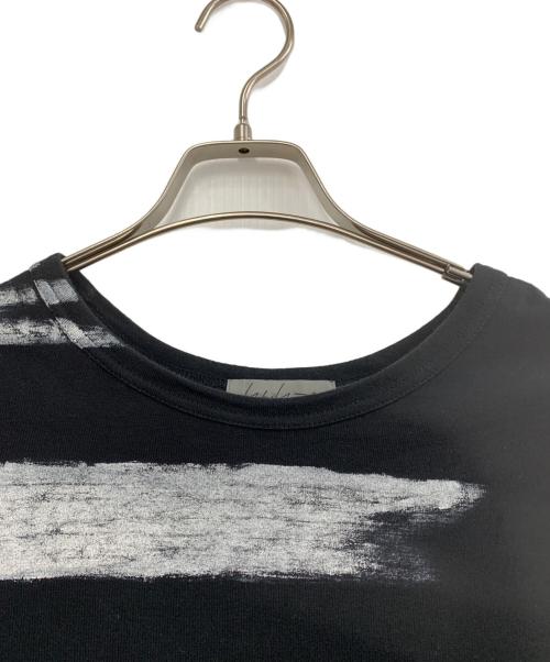 Yohji Yamamoto pour homme（ヨウジヤマモト プールオム）Yohji Yamamoto pour homme (ヨウジヤマモト プールオム) 半袖カットソー ブラック×ホワイト サイズ:Mの古着・服飾アイテム