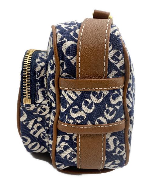 SEE BY CHLOE（シーバイクロエ）SEE BY CHLOE (シーバイクロエ) ショルダーカメラバッグ ネイビー×ブラウンの古着・服飾アイテム