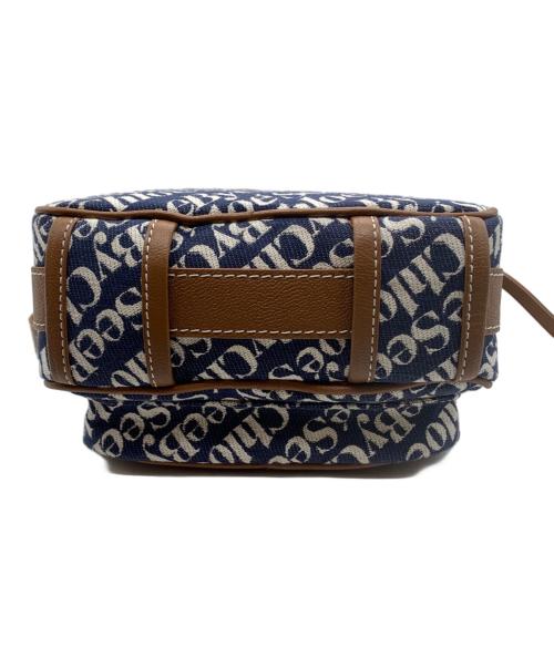 SEE BY CHLOE（シーバイクロエ）SEE BY CHLOE (シーバイクロエ) ショルダーカメラバッグ ネイビー×ブラウンの古着・服飾アイテム