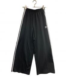 adidas（アディダス）の古着「ワイドトラックパンツ」｜ブラック