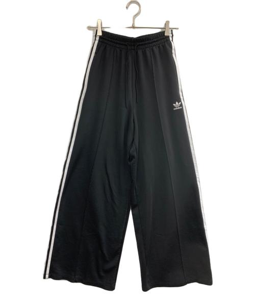 adidas（アディダス）adidas (アディダス) ワイドトラックパンツ ブラック サイズ:Lの古着・服飾アイテム