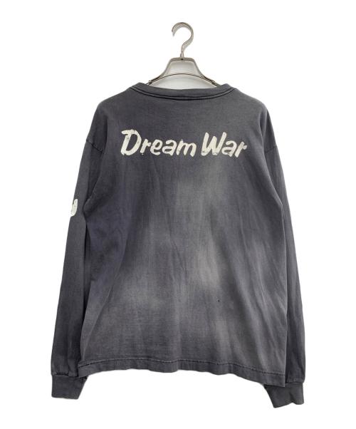 SAINT MICHAEL（セントマイケル）SAINT MICHAEL (セントマイケル) 長袖LS TEE /DREAM WAR/BLACK グレー サイズ:Mの古着・服飾アイテム