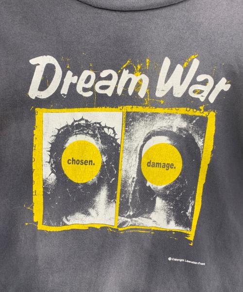 SAINT MICHAEL（セントマイケル）SAINT MICHAEL (セントマイケル) 長袖LS TEE /DREAM WAR/BLACK グレー サイズ:Mの古着・服飾アイテム