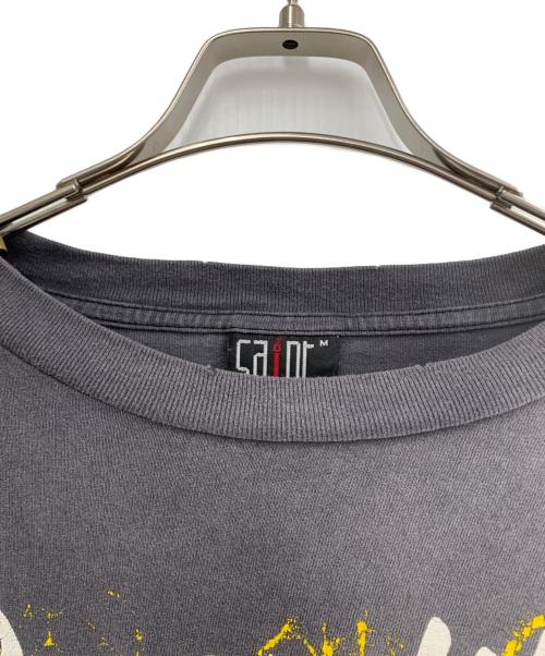 SAINT MICHAEL（セントマイケル）SAINT MICHAEL (セントマイケル) 長袖LS TEE /DREAM WAR/BLACK グレー サイズ:Mの古着・服飾アイテム