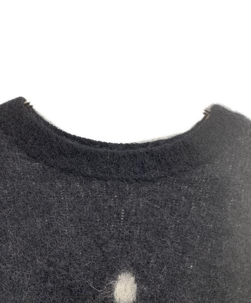 SAINT MICHAEL（セントマイケル）SAINT MICHAEL (セントマイケル) CREW NECK KNIT ブラック サイズ:XLの古着・服飾アイテム