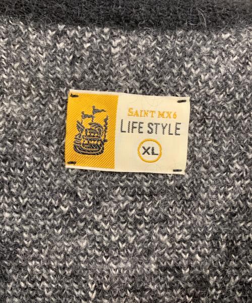 SAINT MICHAEL（セントマイケル）SAINT MICHAEL (セントマイケル) CREW NECK KNIT ブラック サイズ:XLの古着・服飾アイテム