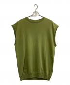 DRIES VAN NOTENドリスヴァンノッテン）の古着「ノースリーブスウェット」｜グリーン