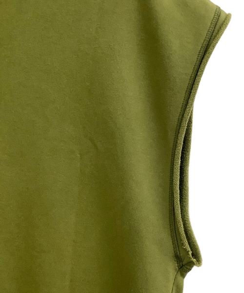 DRIES VAN NOTEN（ドリスヴァンノッテン）DRIES VAN NOTEN (ドリスヴァンノッテン) ノースリーブスウェット グリーン サイズ:Sの古着・服飾アイテム