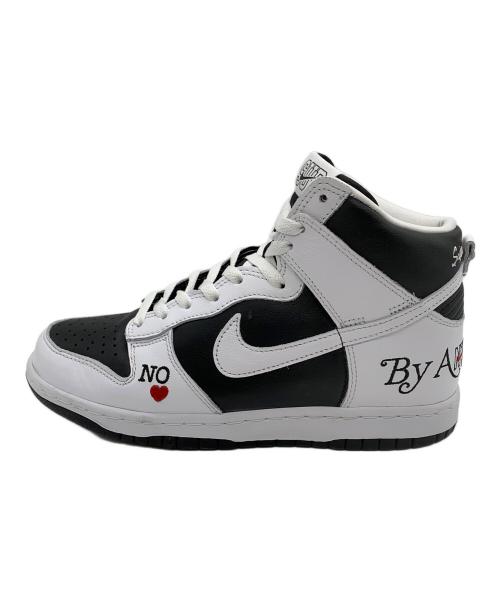 NIKE（ナイキ）NIKE (ナイキ) SUPREME (シュプリーム) Dunk High By Any Means ホワイト×ブラック サイズ:26の古着・服飾アイテム