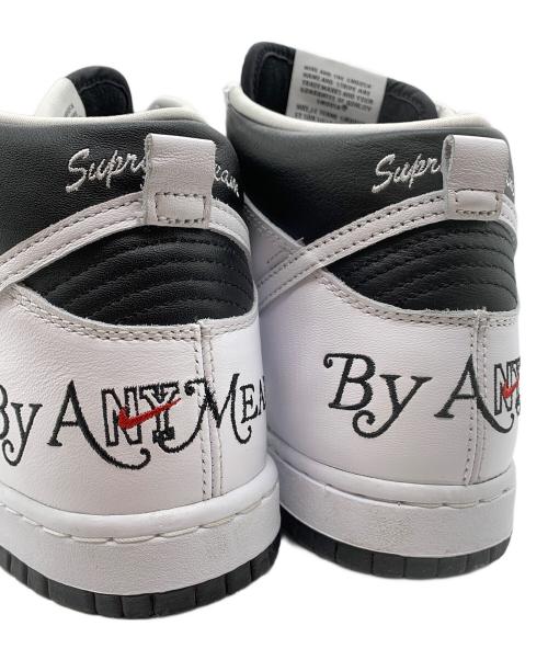 NIKE（ナイキ）NIKE (ナイキ) SUPREME (シュプリーム) Dunk High By Any Means ホワイト×ブラック サイズ:26の古着・服飾アイテム