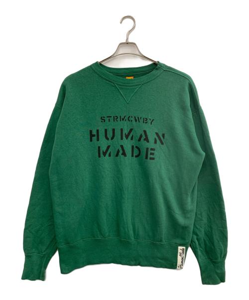 HUMAN MADE（ヒューマンメイド）HUMAN MADE (ヒューマンメイド) スウェット グリーン サイズ:XLの古着・服飾アイテム