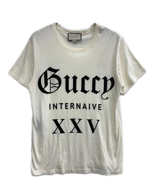 GUCCI（グッチ）GUCCI (グッチ) 半袖カットソー アイボリー サイズ:Mの古着・服飾アイテム