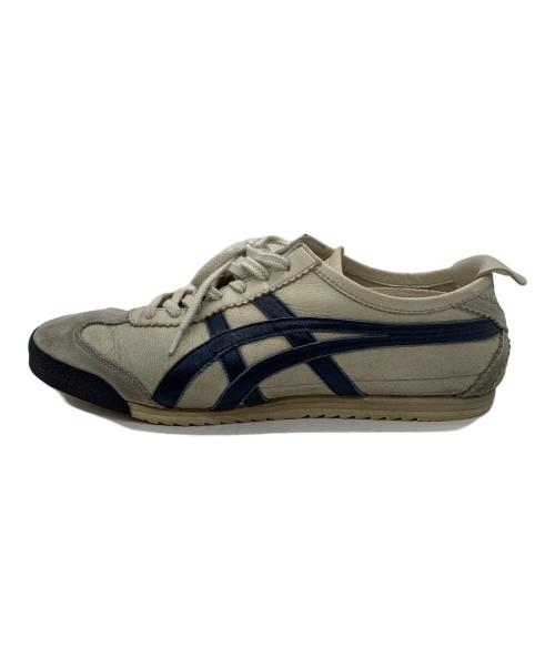 Onitsuka Tiger（オニツカタイガー）Onitsuka Tiger (オニツカタイガー) ローカットスニーカー ホワイト×ブルー サイズ:26の古着・服飾アイテム