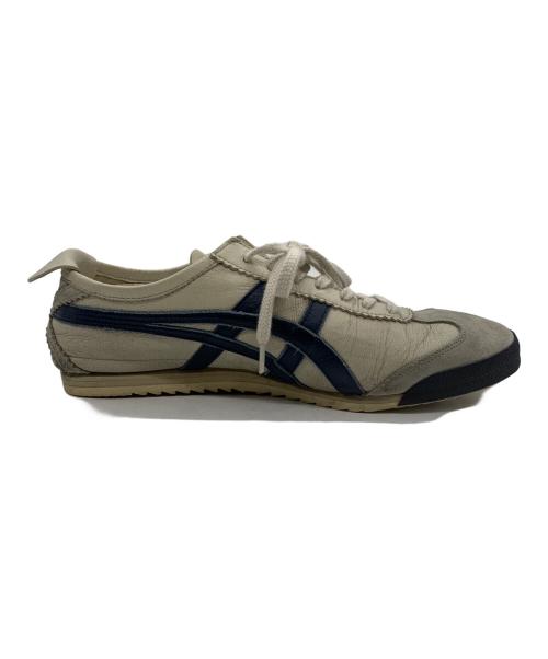 Onitsuka Tiger（オニツカタイガー）Onitsuka Tiger (オニツカタイガー) ローカットスニーカー ホワイト×ブルー サイズ:26の古着・服飾アイテム