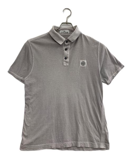STONE ISLAND（ストーンアイランド）STONE ISLAND (ストーンアイランド) ポロシャツ ライトグレー サイズ:Lの古着・服飾アイテム