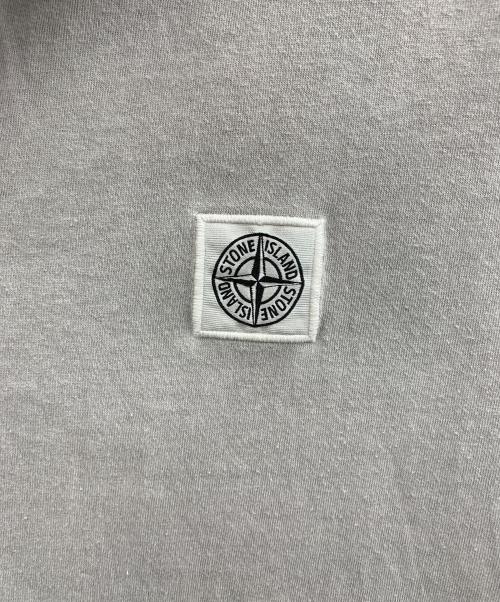 STONE ISLAND（ストーンアイランド）STONE ISLAND (ストーンアイランド) ポロシャツ ライトグレー サイズ:Lの古着・服飾アイテム