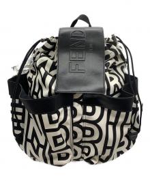 FENDI×MARC JACOBS（フェンディ×マークジェイコブス）の古着「リュック」｜アイボリー×ブラック