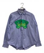 MSGMエムエスジーエム）の古着「長袖シャツ」｜ホワイト×ブルー