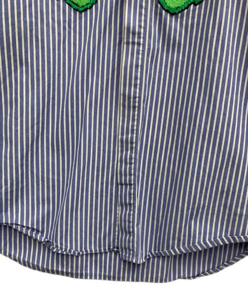 MSGM（エムエスジーエム）MSGM (エムエスジーエム) 長袖シャツ ホワイト×ブルー サイズ:41の古着・服飾アイテム