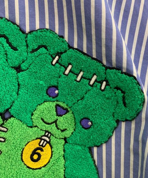 MSGM（エムエスジーエム）MSGM (エムエスジーエム) 長袖シャツ ホワイト×ブルー サイズ:41の古着・服飾アイテム