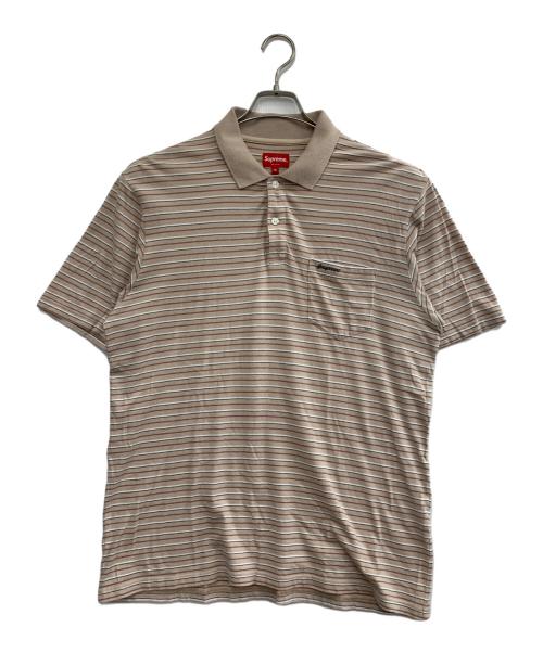 SUPREME（シュプリーム）SUPREME (シュプリーム) 半袖ポロシャツ ベージュ サイズ:Mの古着・服飾アイテム