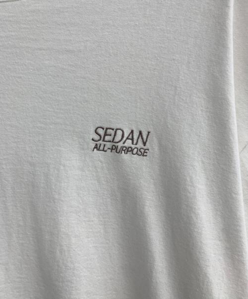 SEDAN ALL-PURPOSE（セダンオールパーパス）SEDAN ALL-PURPOSE (セダンオールパーパス) 半袖カットソー ホワイト サイズ:Lの古着・服飾アイテム