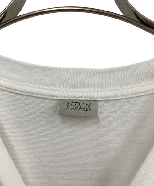 SEDAN ALL-PURPOSE（セダンオールパーパス）SEDAN ALL-PURPOSE (セダンオールパーパス) 半袖カットソー ホワイト サイズ:Lの古着・服飾アイテム