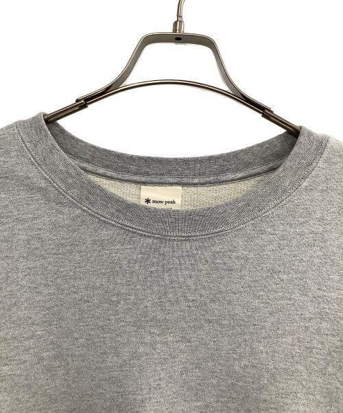 Snow peak（スノーピーク）Snow peak (スノーピーク) RECYCLED COTTON SWEAT CREWNECK グレー サイズ:Lの古着・服飾アイテム