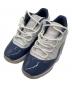 NIKE（ナイキ）の古着「AIR JORDAN 11 RETRO LOW」｜ネイビー×ホワイト
