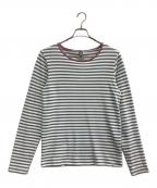 VISVIMビズビム）の古着「長袖カットソー」｜ネイビー×ホワイト