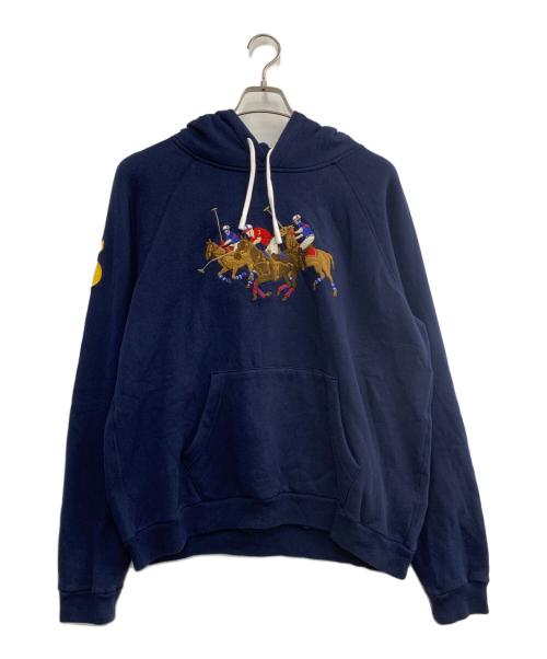 POLO RALPH LAUREN（ポロ・ラルフローレン）POLO RALPH LAUREN (ポロ・ラルフローレン) プルオーバーパーカー ネイビー サイズ:XLの古着・服飾アイテム