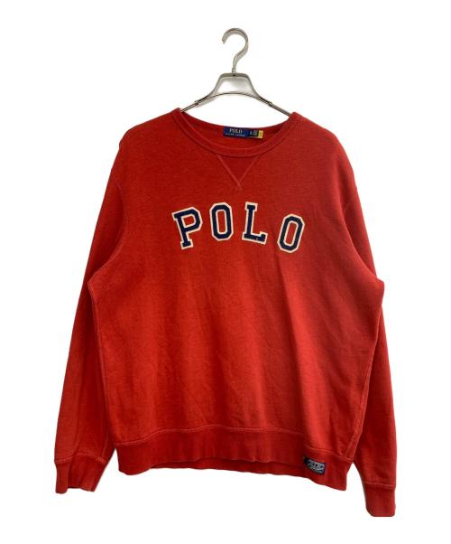 POLO RALPH LAUREN（ポロ・ラルフローレン）POLO RALPH LAUREN (ポロ・ラルフローレン) POLOロゴスウェット レッド サイズ:XLの古着・服飾アイテム