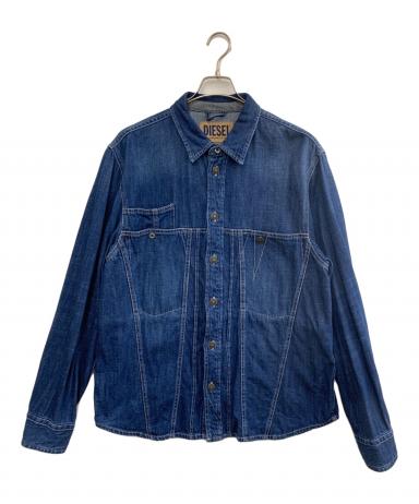 Diesel デニムジャケット 中古・古着通販】DIESEL (ディーゼル) デニムジャケット ネイビー