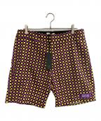 WIND AND SEAウィンダンシー）の古着「ショートパンツ」｜イエロー×ブラック×ピンク