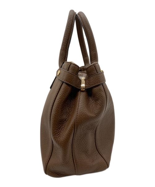 Gianni Notaro（ジャンニ ノターロ）Gianni Notaro (ジャンニ ノターロ) 2WAYショルダーバッグ ブラウンの古着・服飾アイテム