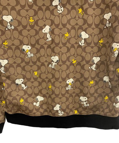 COACH（コーチ）COACH (コーチ) PEANUTS (ピーナッツ) プルオーバーパーカー ベージュ サイズ:Lの古着・服飾アイテム