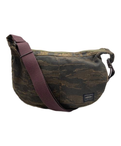 PORTER（ポーター）PORTER (ポーター) ショルダーバッグ ブラウン×ブラックの古着・服飾アイテム