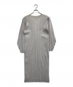 PLEATS PLEASEプリーツプリーズ）の古着「プリーツワンピース」｜グレー