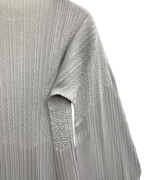 PLEATS PLEASE（プリーツプリーズ）PLEATS PLEASE (プリーツプリーズ) プリーツワンピース グレー サイズ:FREEの古着・服飾アイテム